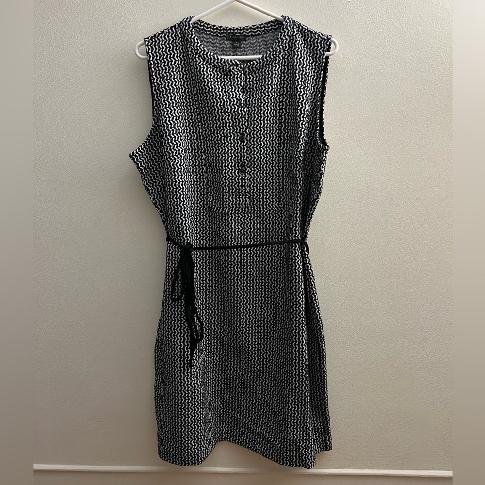 SOLD NWT Loft Black & White Dress Large